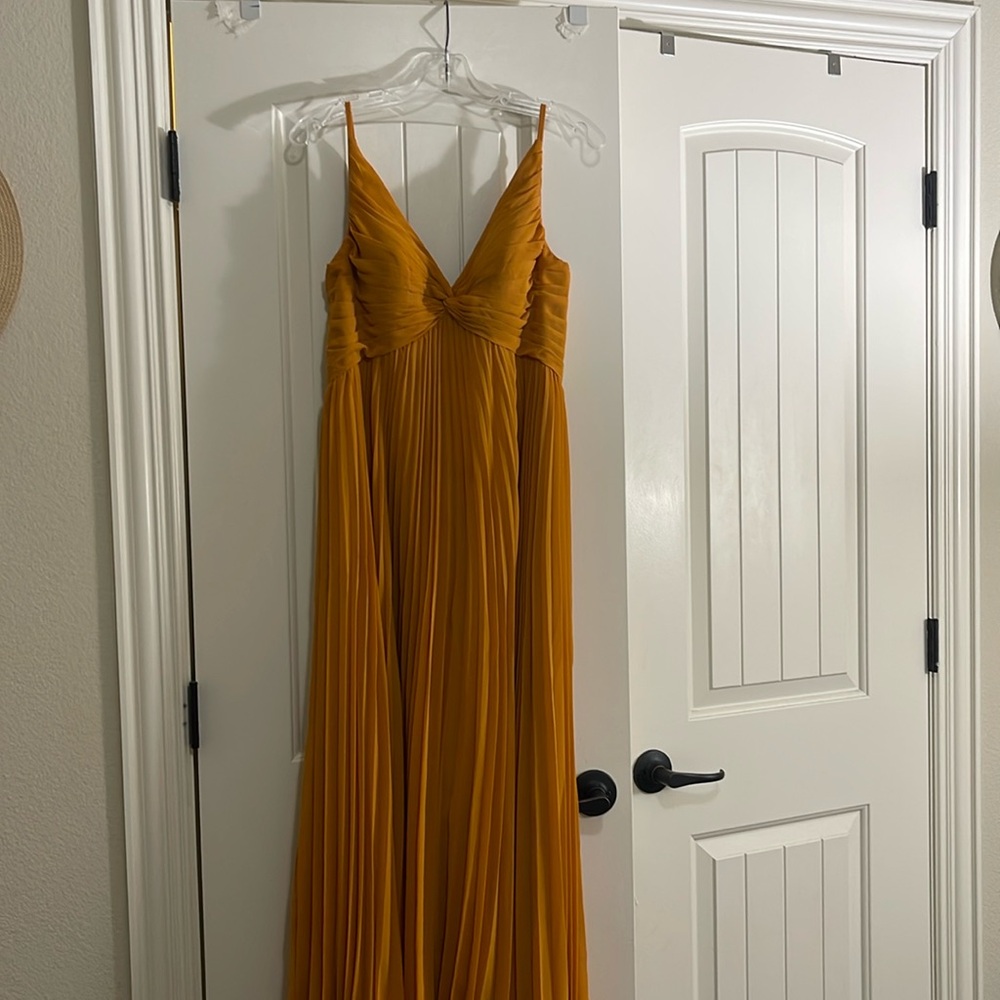 Azazie Mustard Dress